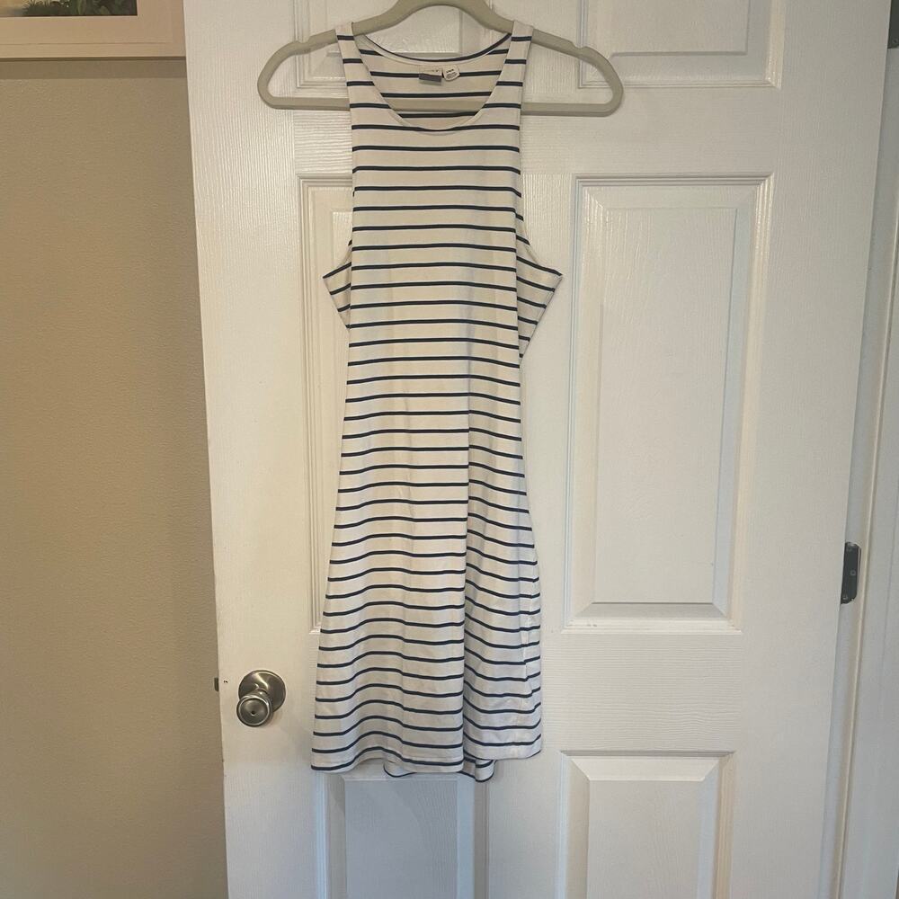 Roxy Junior's Ano Nuevo 2 Dress, Marshmallow Signature, stretch back out Sz Lrg